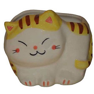 Chat maneki neko, en porcelaine du japon,porte lettre