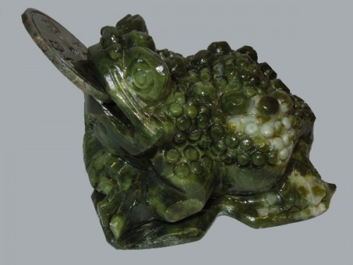 grenouille fortune en jade