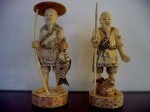 Groupe-de-pecheur statuette en os