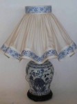 Lampe-en-porcelaine-juponne Lampe