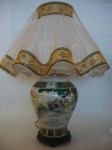 Lampe-en-porcelaine-motif-enfant Lampe