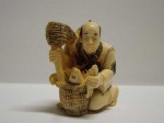 Pecheur-en-ivoire netsuké