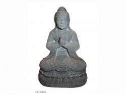 Bouddha sur socle,assis, position lotus