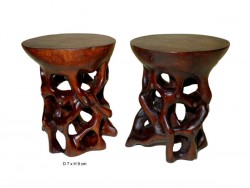 Socle, support, pied, dessous de vases , de lampes en bois