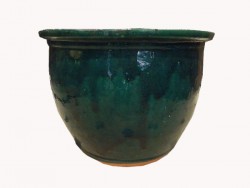 cache pot, pots, céramique, terre cuite, vert