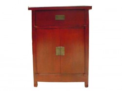 commode, buffet chinois rouge