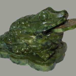 crapaud à trois pattes, crapaud de la richesse en jade.