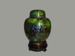 Jarre,pot, potiche, vase à gingembre en cloisonné